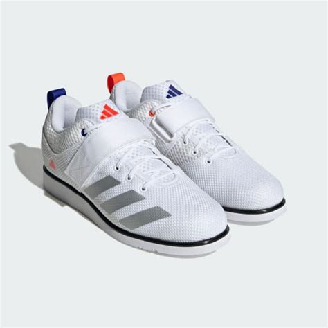 adidas lifting schuhe|Adidas white powerlift shoes.